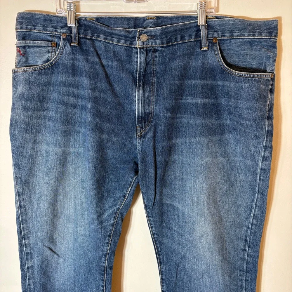Polo Ralph Lauren Hampton Straight Mens‎ Blue Wash Denim Jeans Size 44Bx32